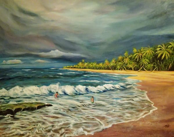 Punta Uva Beach, acrylic on Canvas