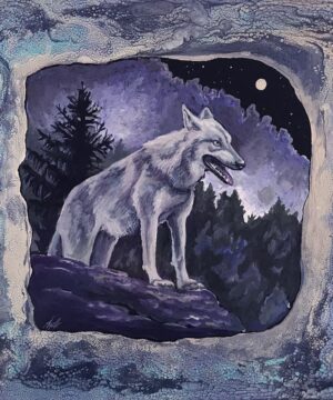 Wolf Moon Painting