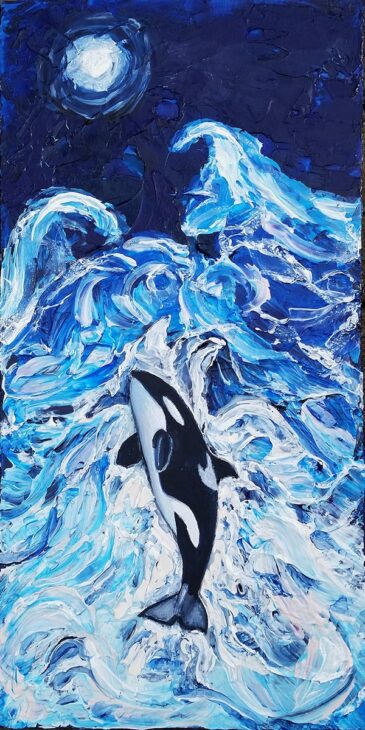 Orca painting on Canvas