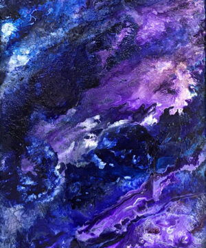 Purple Rain Acrylic Abstract