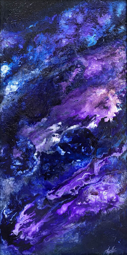 Purple Rain Acrylic Abstract