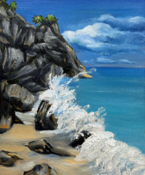 Mayan Waves Oil Painting